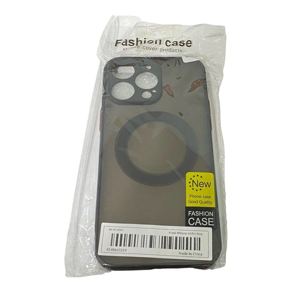 iPhone 14 Pro Max Wireless Charging‎ Black/Red MagSafes Shockproof Magnetic - Picture 1 of 5